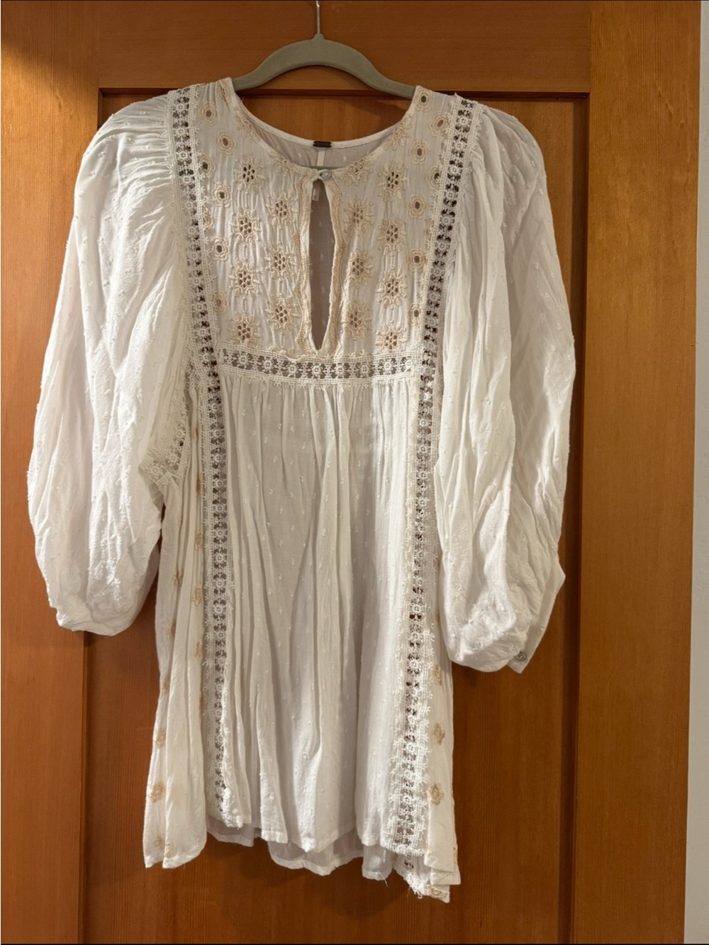 Free People Boho Embroidered top / dress / cover-up